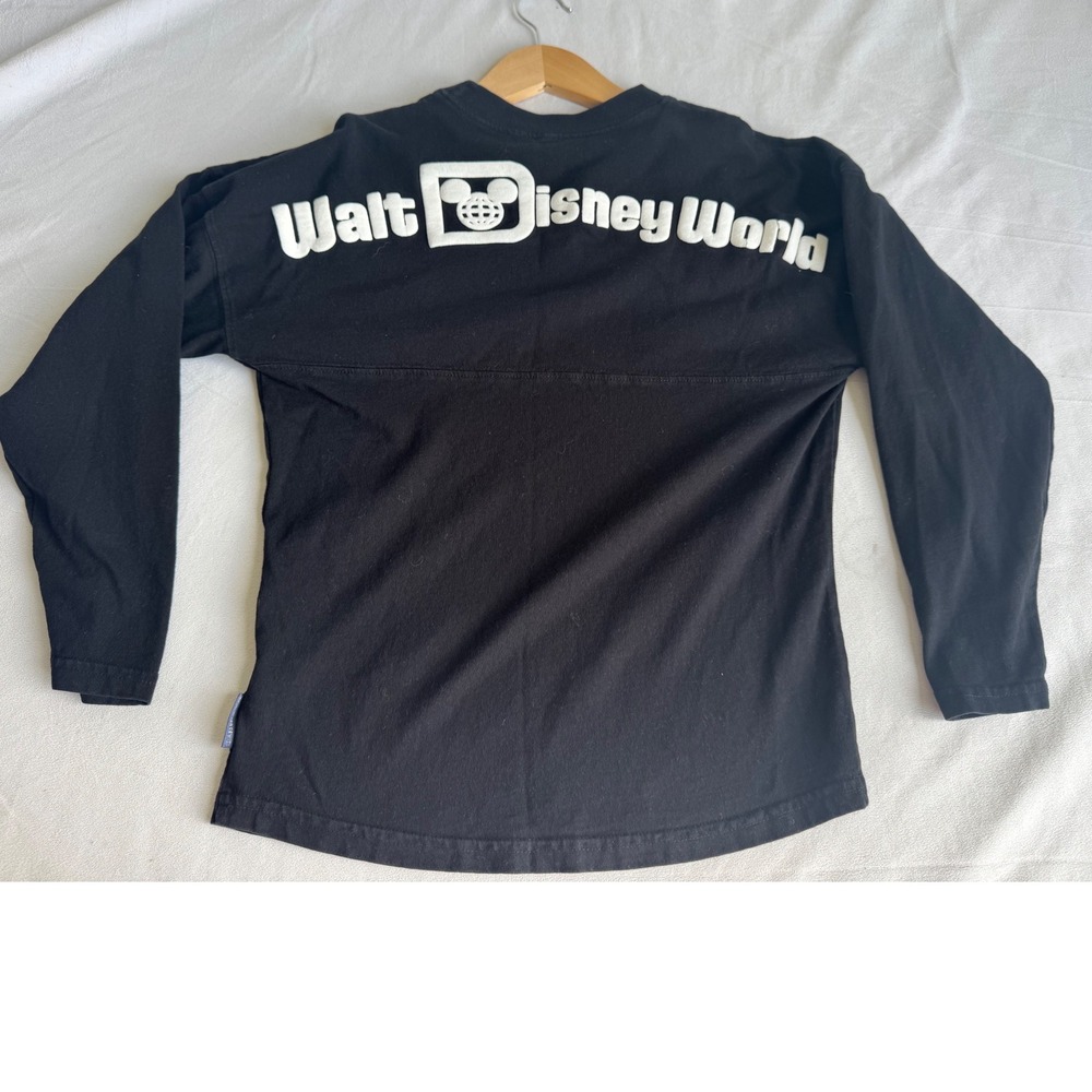Walt Disney World Spirit Jersey Kids Medium 7/8 Black Long Sleeve Est 1971 Shirt